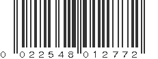 UPC 022548012772