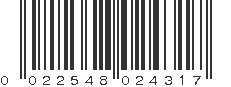 UPC 022548024317