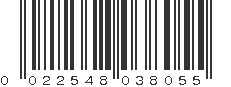 UPC 022548038055