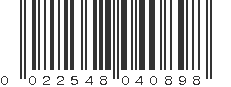 UPC 022548040898