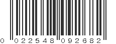 UPC 022548092682