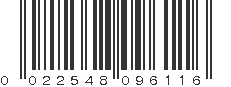 UPC 022548096116