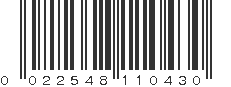 UPC 022548110430