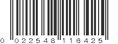 UPC 022548116425