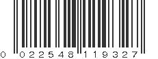 UPC 022548119327