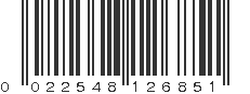 UPC 022548126851