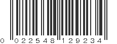 UPC 022548129234