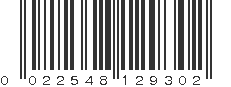 UPC 022548129302