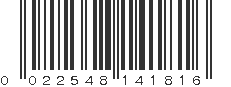 UPC 022548141816