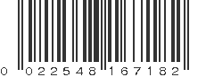 UPC 022548167182