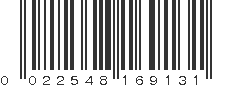 UPC 022548169131