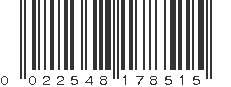 UPC 022548178515