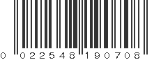 UPC 022548190708