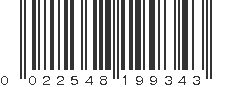 UPC 022548199343