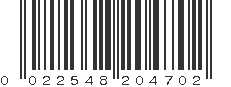 UPC 022548204702