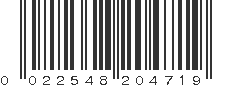 UPC 022548204719