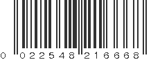 UPC 022548216668