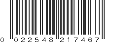 UPC 022548217467