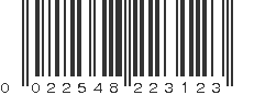 UPC 022548223123