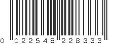 UPC 022548228333