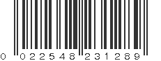 UPC 022548231289