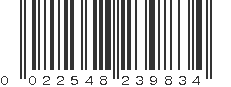 UPC 022548239834