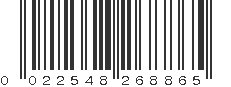 UPC 022548268865