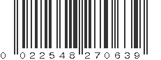 UPC 022548270639