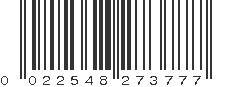 UPC 022548273777