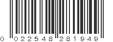 UPC 022548281949