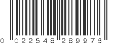 UPC 022548289976