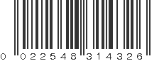 UPC 022548314326