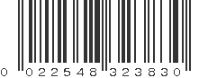 UPC 022548323830