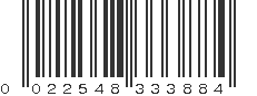 UPC 022548333884