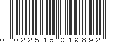 UPC 022548349892