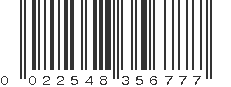 UPC 022548356777