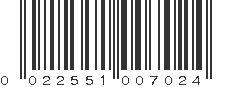 UPC 022551007024