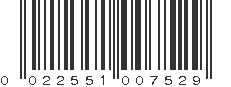 UPC 022551007529