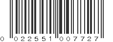 UPC 022551007727