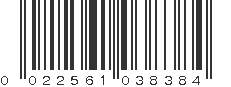 UPC 022561038384