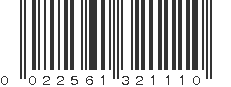 UPC 022561321110