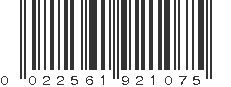 UPC 022561921075