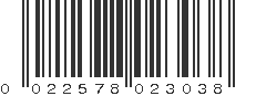 UPC 022578023038