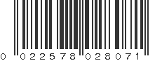 UPC 022578028071