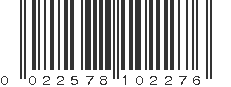 UPC 022578102276