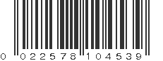 UPC 022578104539