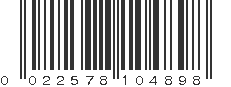 UPC 022578104898