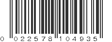 UPC 022578104935