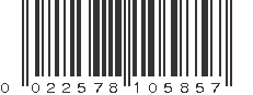 UPC 022578105857