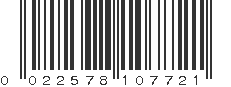 UPC 022578107721